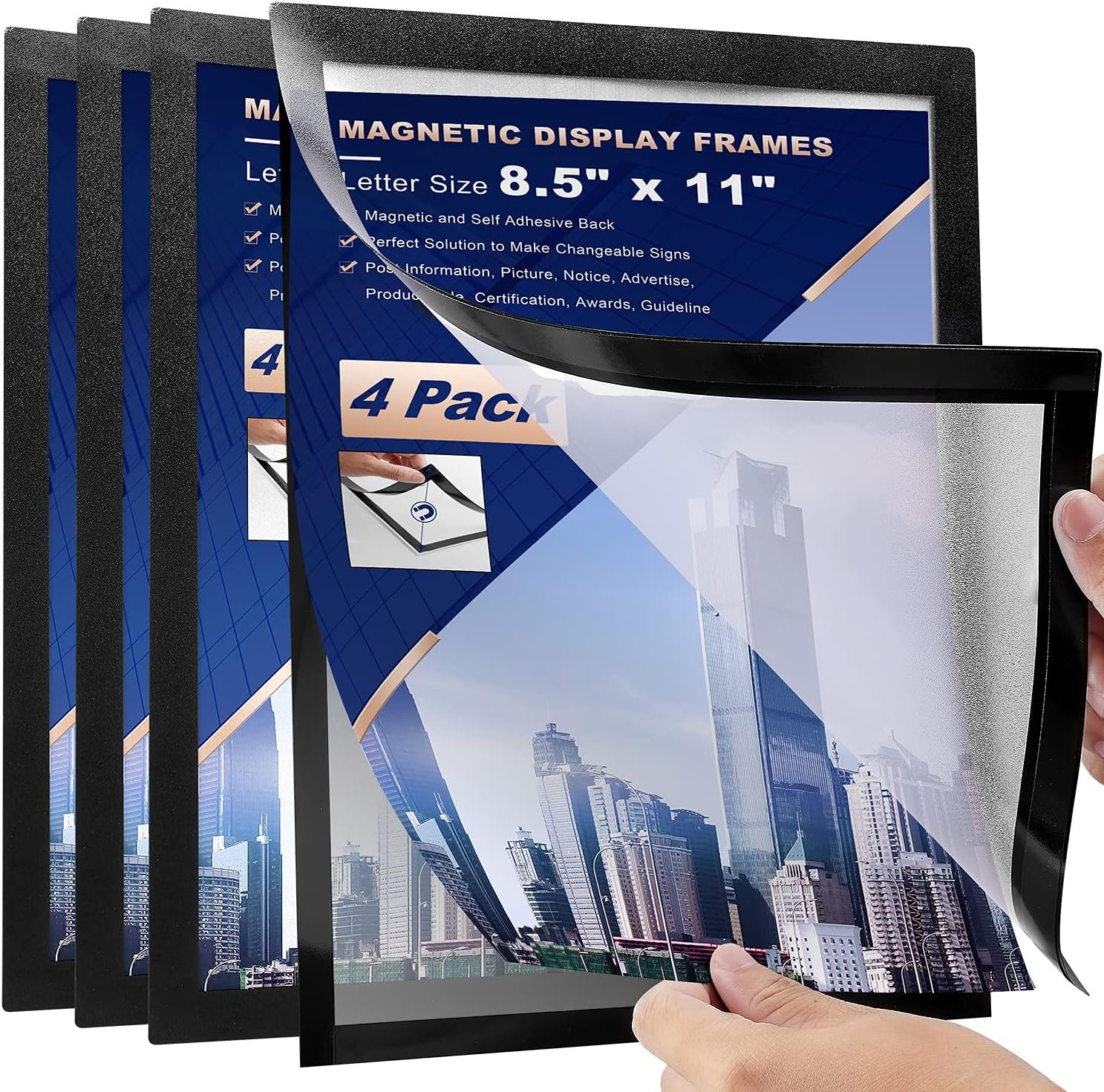 Magnetic Sign / Document Holder (4-pack)